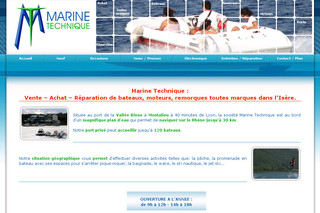 Aperçu visuel du site http://www.marine-technique.com