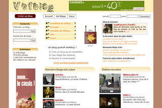 Aperçu visuel du site http://fr.vefblog.net