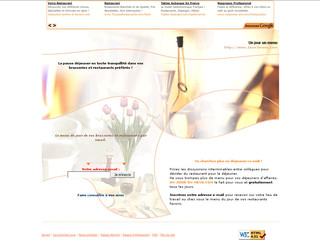 Aperçu visuel du site http://www.1jour1menu.com