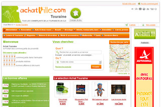 Aperçu visuel du site http://www.achat-touraine.com