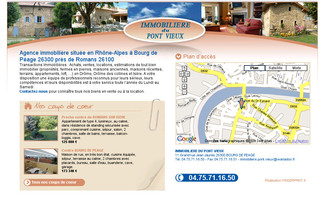 Aperçu visuel du site http://www.immobiliere-pontvieux.fr