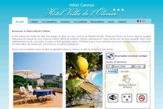 Aperçu visuel du site http://www.villa-olivier.com