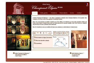 Aperçu visuel du site http://www.elysees-champerret.com