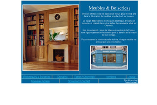 Aperçu visuel du site http://meublesetboiseries.com