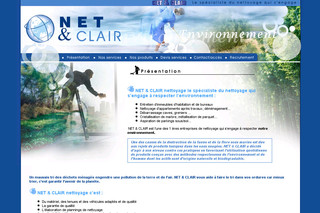 Aperçu visuel du site http://www.net-et-clair-nettoyage.fr