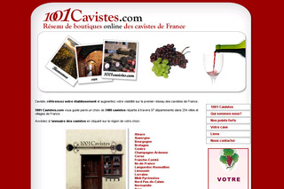 Aperçu visuel du site http://www.1001cavistes.com