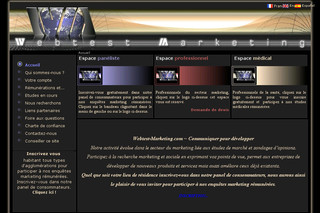 Aperçu visuel du site http://www.webtest-marketing.com