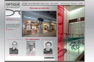 Aperçu visuel du site http://www.optiqueleprovost.com