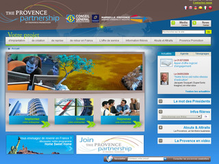 Aperçu visuel du site http://www.investinprovence.com