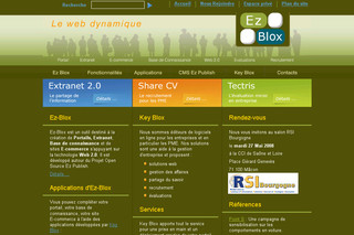 Aperçu visuel du site http://ez-blox.com