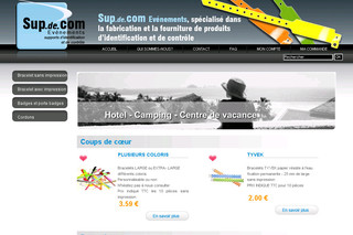 Aperçu visuel du site http://www.supdecom.com