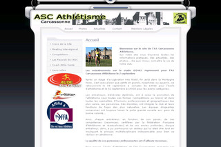 Aperçu visuel du site http://www.asc-athle.fr
