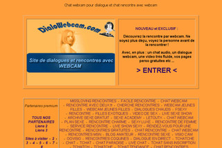Aperçu visuel du site http://www.dialowebcam.com