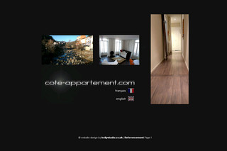 Aperçu visuel du site http://www.cote-appartement.com