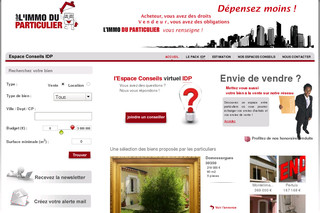 Aperçu visuel du site http://www.immo-du-particulier.com