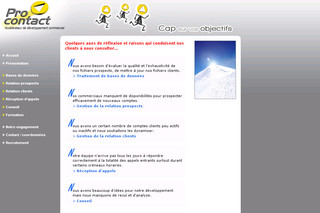 Aperçu visuel du site http://www.pro-contact.fr