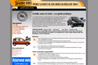 Aperçu visuel du site http://www.credits-info.fr