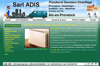 Aperçu visuel du site http://www.sarl-adis.com