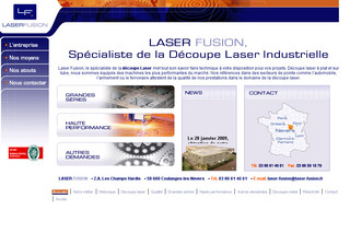 Aperçu visuel du site http://www.laser-fusion.fr
