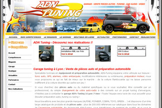 Aperçu visuel du site http://www.adn-garage.fr