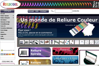 Aperçu visuel du site http://www.relicoil.com