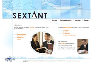 Aperçu visuel du site http://www.sextantconseil.com