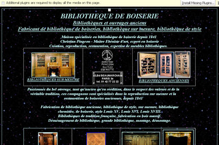 Aperçu visuel du site http://www.bibliotheque-ancienne.com