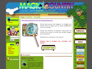 Aperçu visuel du site http://www.magic-Country.com