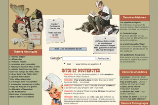 Aperçu visuel du site http://www.histoire-en-questions.fr