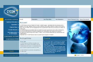 Aperçu visuel du site http://www.cycomfinances.com