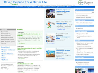 Bayer.fr - Groupe pharmaceutique Bayer France