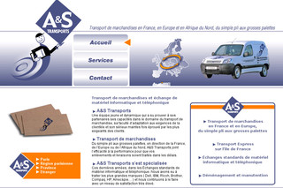 Aperçu visuel du site http://www.as-transports.fr