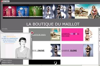 Aperçu visuel du site http://www.laboutiquedumaillot.com