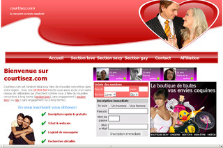 Aperçu visuel du site http://www.courtisez.com
