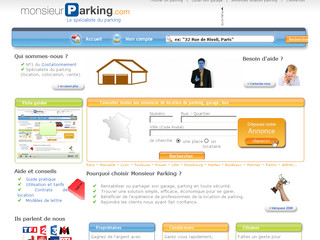 Monsieurparking.com : Location de parking | Trouver et louer un garage, un box, une allée
