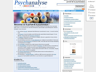 Aperçu visuel du site http://www.psychanalyse-en-ligne.org