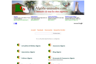 Aperçu visuel du site http://www.algerie-annuaire.com