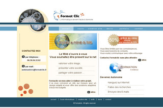Aperçu visuel du site http://www.formatclic.fr
