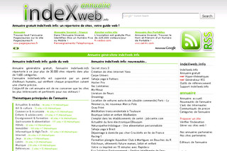 Aperçu visuel du site http://annuaire.indexweb.info