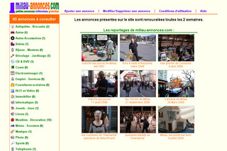 Aperçu visuel du site http://www.millau-annonces.com