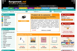 Aperçu visuel du site http://www.rangement.net