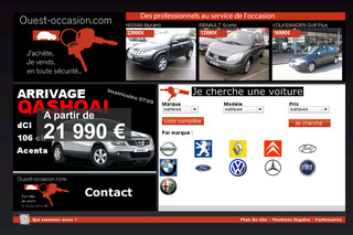 Aperçu visuel du site http://www.ouest-occasion.com