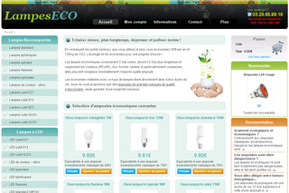 Aperçu visuel du site http://www.lampes-ampoules-economiques.net
