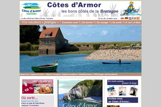 Aperçu visuel du site http://www.cotesdarmor.com