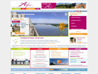 Aperçu visuel du site http://www.anjou-tourisme.com