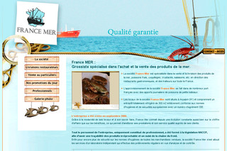 Aperçu visuel du site http://www.france-mer.com