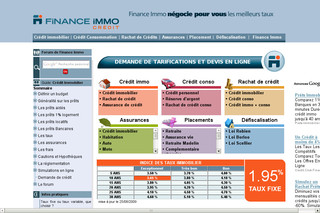 Aperçu visuel du site http://www.financeimmo.com