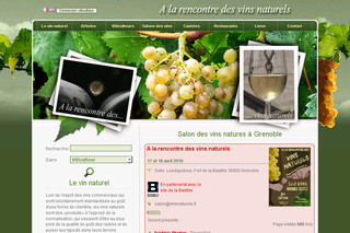 Aperçu visuel du site http://www.vinsnaturels.fr