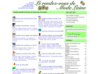 Aperçu visuel du site http://www.mode-laine.com