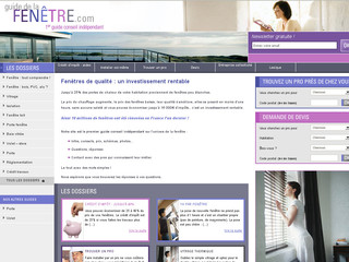 Aperçu visuel du site http://www.guide-de-la-fenetre.com